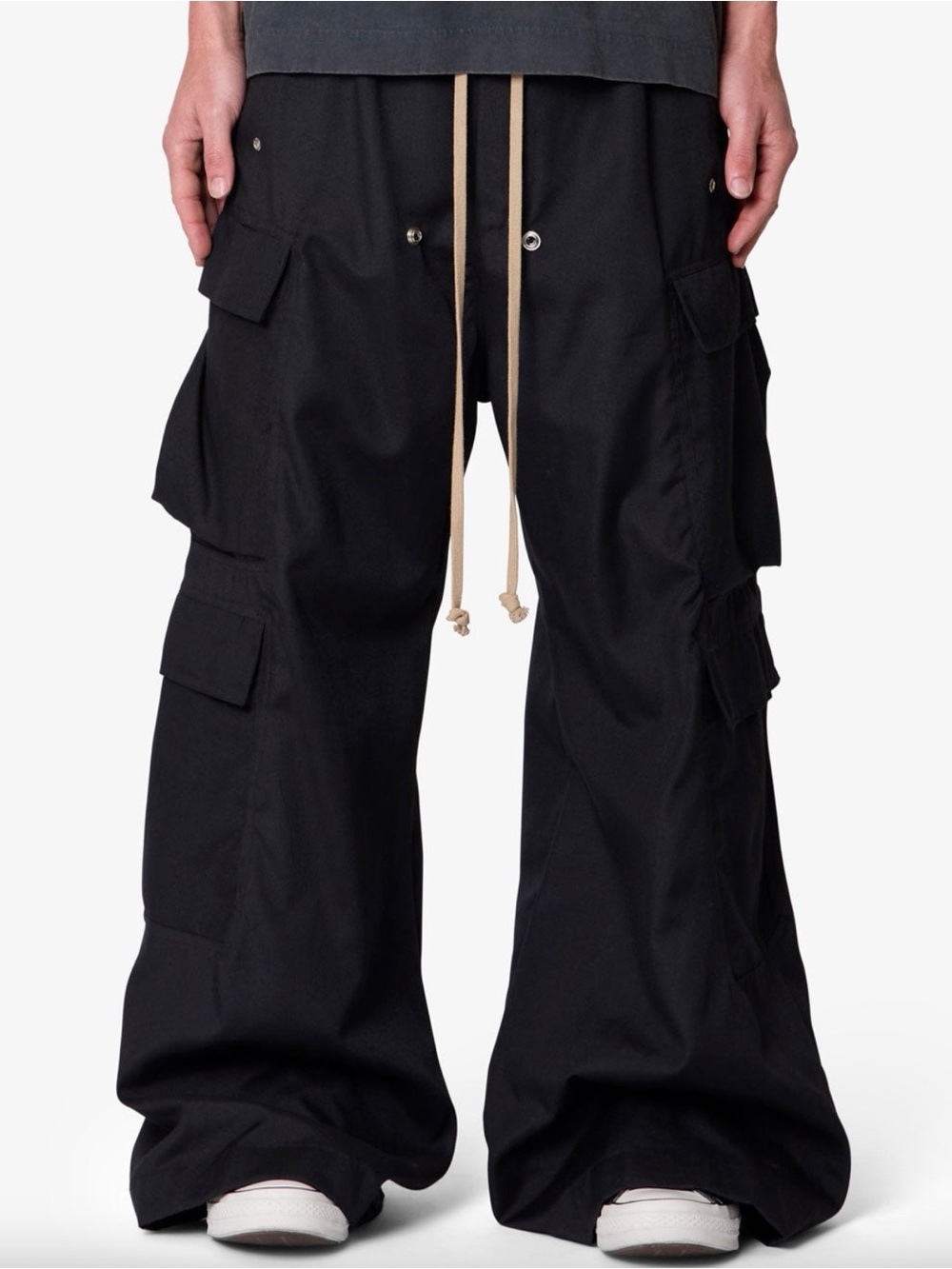 mnml Rave Double Cargo Pants Black Men's Small NWT Wide Leg Techwear